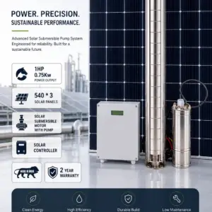 1HP SOLAR SUBMERSIBLE PUMP SET